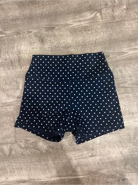 Gilly Hicks Navy Blue Polka Dot Bike Shorts